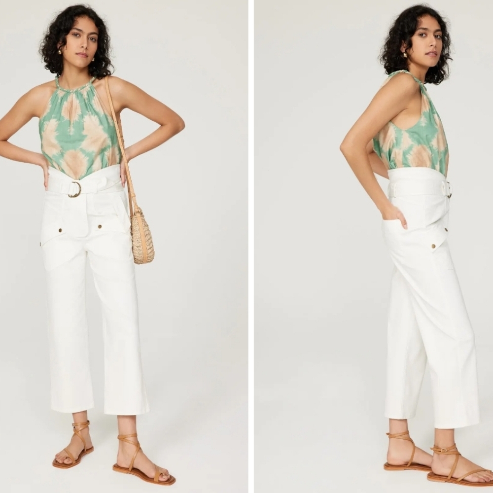 Marissa Webb x RTR (482) White Canvas Pants Size 8